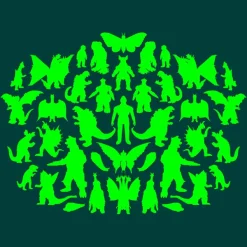 Super7 Toho T-Shirt - Kaiju Rorschach| Godzilla