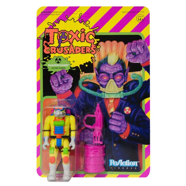 Super7 Toxic Crusaders Reaction Figure - Radiation Ranger| Toxic Avenger & Toxic Crusaders