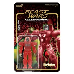 Super7 Transformers Reaction Figures - Optimus Primal(Burning Red)| Transformers