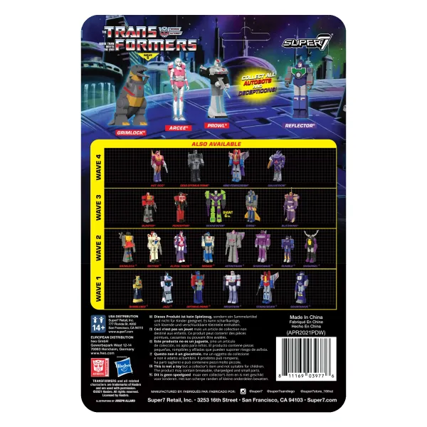 Super7 Transformers Reaction Figure Wave 5 - Arcee| Transformers
