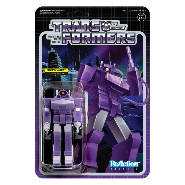 Super7 Transformers Reaction Figure Wave 2 - Shockwave| Transformers