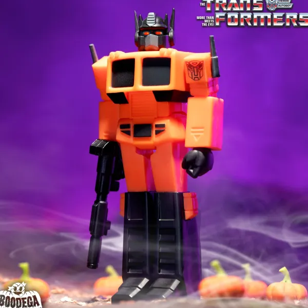Super7 Transformers Reaction Figure - Optimus Prime (Orange/Black)| Transformers