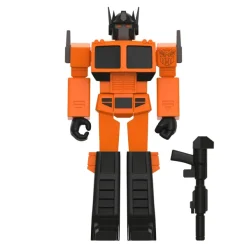Super7 Transformers Reaction Figure - Optimus Prime (Orange/Black)| Transformers
