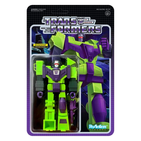 Super7 Transformers Reaction Wave 3 - Devastator| Transformers