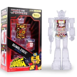 Super7 Transformers Super Cyborg - Bumblebee (Clear)| Transformers