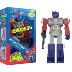 Super7 Transformers Super Cyborg - Optimus Prime (Clear Red / Blue)| Transformers