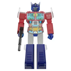 Super7 Transformers Super Cyborg - Optimus Prime (Clear Red / Blue)| Transformers