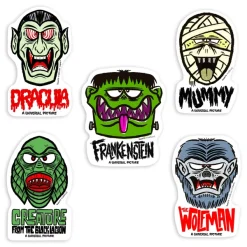 Super7 Universal Monsters Stickers - Freakyfaces Sticker Pack| Universal Monsters