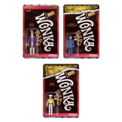 Super7 Willy Wonka & The Chocolate Factory Reaction Figures Wave 01 - Willy Wonka, Violet Beauregarde & Mike Teevee| Willy Wonka & The Chocolate Factory